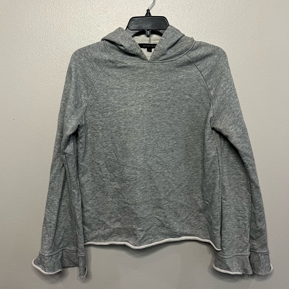 Walter Baker Womens XS Light Gray Active Pullover Hoodie Sweatshirt Cozy